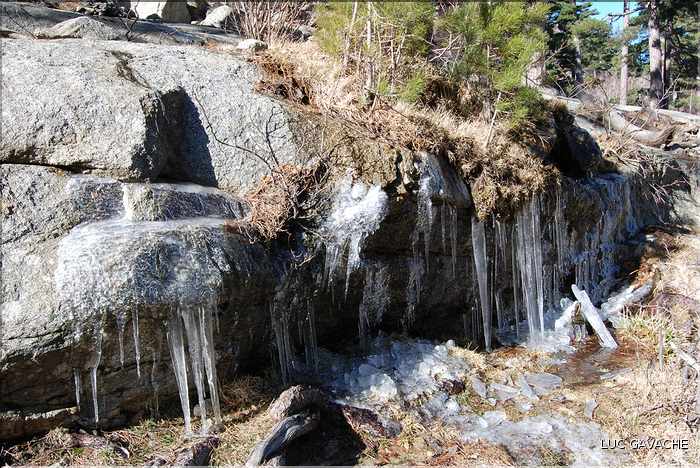 Sur l'itinéraire d'access au lac de Ninu, près des bergeries de Colga, tout est parfois gelé lors des hivers rigoureux (7)