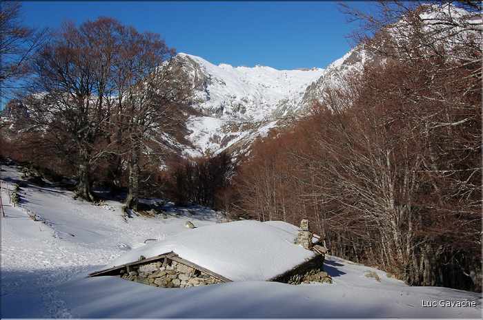 Les bergeries de Lagnati en hiver. Elles sont voisines de celles des Pozzi (5)