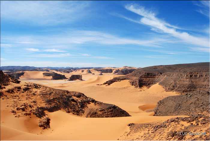 Bordure de l'erg de Tin Merzouga, Tadrart rouge (1)