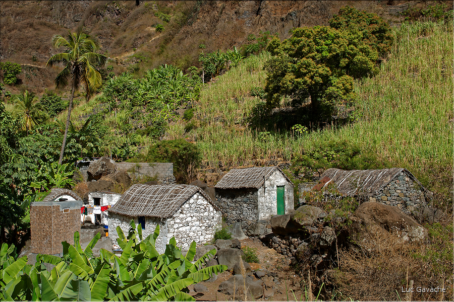 Contrairement à la côte, la Ribeira do Paul est bien verte grâce à l'eau collectée par la vallée. (19)