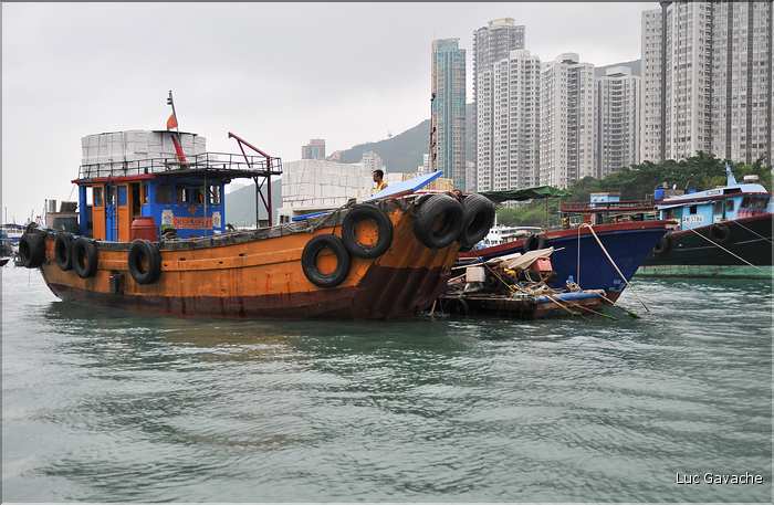L'ancien port de Aberdeen abrite encore une petite flotte de pêche. Hong Kong. (5)
