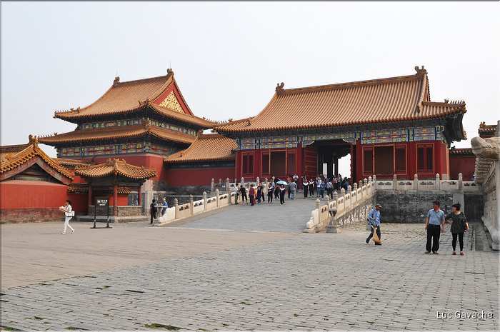 La cité interdite fut réalisée par la dynastie Ming au début du XV ème siècle. (54)