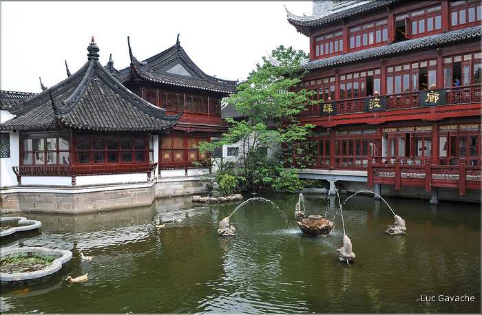 La vieille ville Chinoise de Nanshi au cur de Shanghai. La maison de thé. (5)