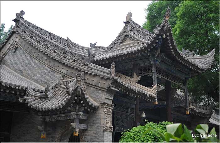 La grande Mosquée de Xi'an de style sino-arabe date de la période Tang ''VIII siècle''. (3)