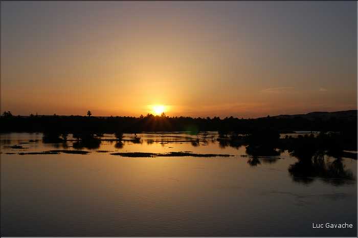 Couché de soleil sur le Nil