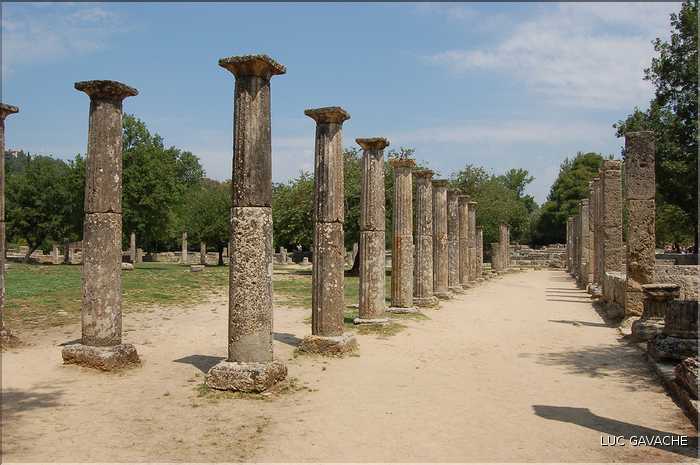 Le site d'Olympie acceuillit les jeux du même nom, à partire de 776 av. J.C. (5)
