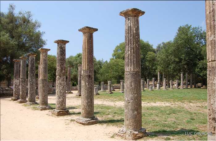 Le site d'Olympie acceuillit les jeux du même nom, à partire de 776 av. J.C. (6)