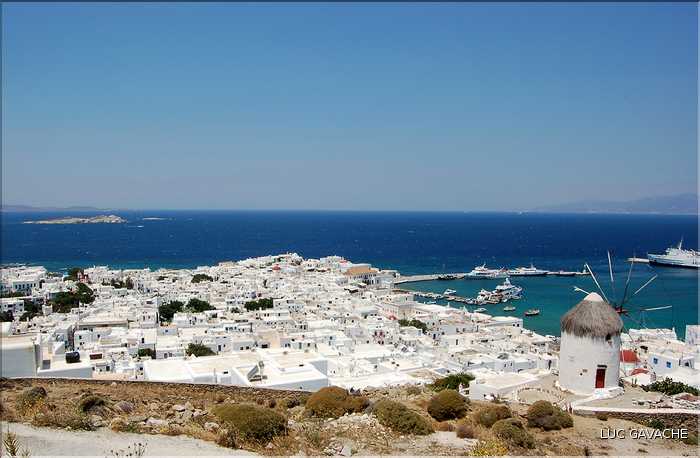 Ville de Mykonos sur l'île du même nom, les Cyclades (2)