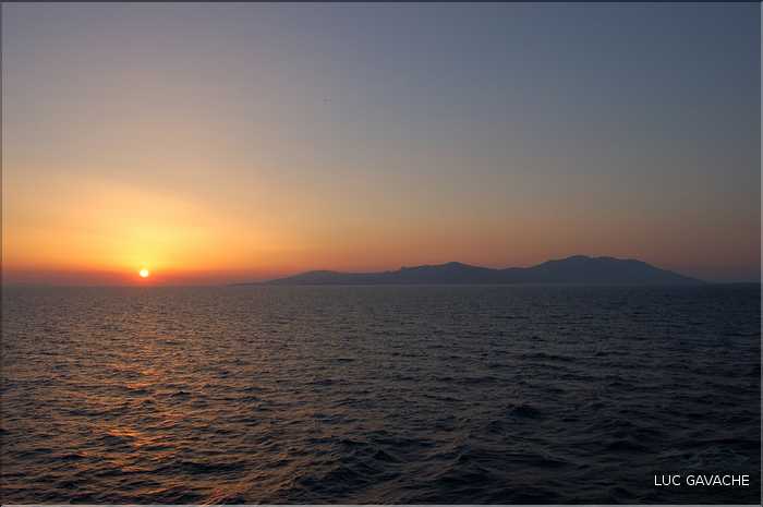 Couché de soleil sur les Cyclades