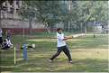 Partie de  Cricket devant le Parlement, New Dehli. (3)