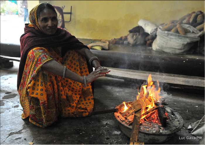 Fabrique de tapis artisanaux à Japur. (9)