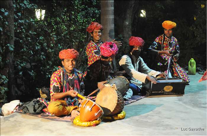 Spectacle traditionnel du Rajasthan. Japur.