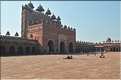 L'ancienne capitale de Fatehpur Sikril, érigée au XVI ème siècle, ne fut occupée que 10 ans par manque d'eau. (49)