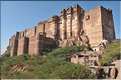 La forteresse de Mehrangarh -XV ème siècle- domine Jodhpur surnommée la ville bleu. (2)