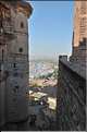 La forteresse de Mehrangarh -XV ème siècle- domine Jodhpur surnommée la ville bleu. (56)