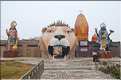 Temple Hindou à l'entrée de Bikaner. (2)