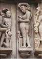 Le temple de Lakshmana qui fut érigé en 954, est également dédié à Shiva. Khajuraho. (16)
