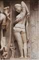 Le temple de Lakshmana qui fut érigé en 954, est également dédié à Shiva. Khajuraho. (33)