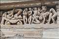 Le temple de Lakshmana qui fut érigé en 954, est également dédié à Shiva. Khajuraho. (42)