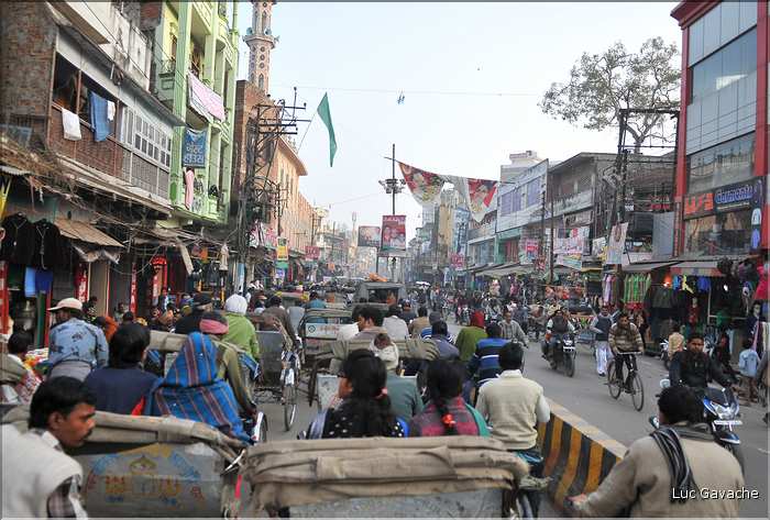 Traversé en Rickshaw du vieux Vanarasi, mieux connu sous le nom de Bénarès. (24)