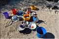Sortie en mer avec des pêcheurs Vezo à Andavadoaka (52). Accostage sur une petite île fréquentée par des pêcheurs nomades vezo