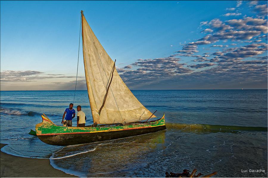 Lever du jour à Morondava et départ pour la pêche. (20)
