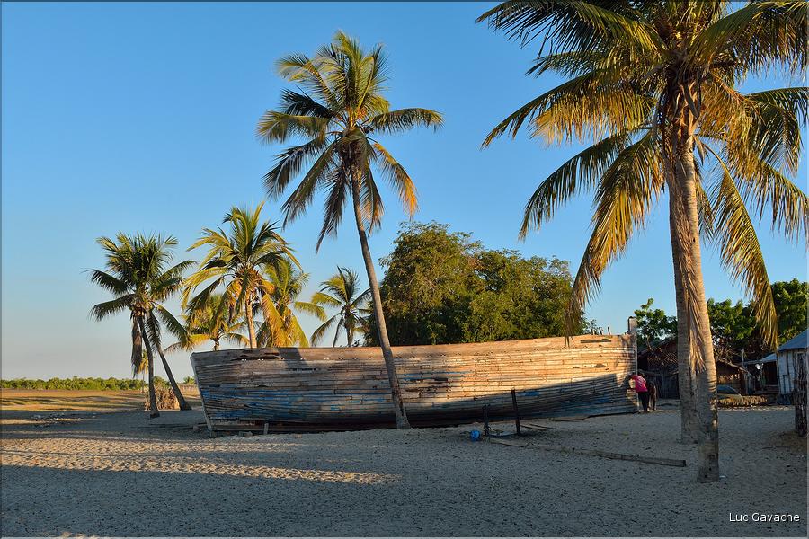 Mangrove et petit village de pêcheurs face à Morondava. (22)