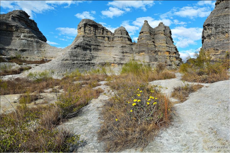 Le Parc National d'Isalo est composé de grès, résultant d'anciens fond marins, qui remontent au jurassique. (13)