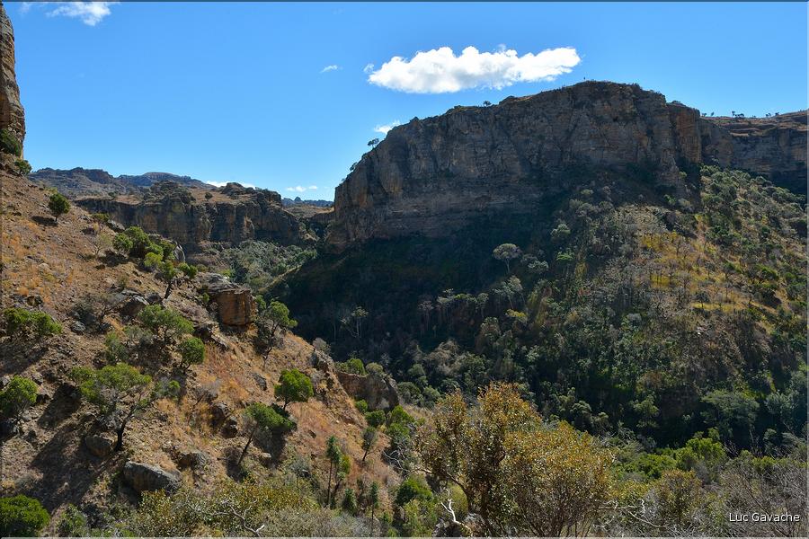 Le Parc National d'Isalo est composé de grès, résultant d'anciens fond marins, qui remontent au jurassique. (93)