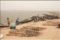 Petit port du village de Tabo, fleuve Niger (2)
