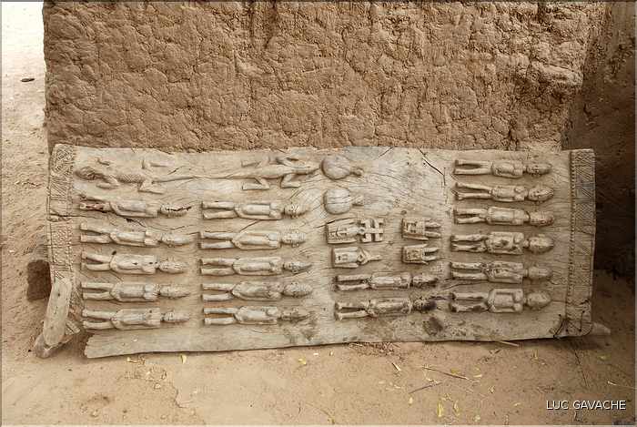 Porte traditionelle Dogon, Village d'Endé