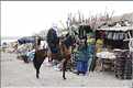 Homme à cheval au marché de Gao