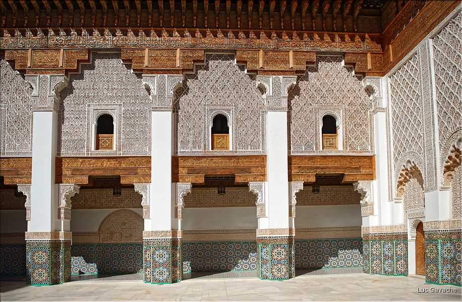 La médersa Ben-Youssef de Marrakech était une école coranique qui fut édifiée en 1572. (17)