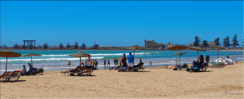La ville d'Essaouira et l'océan Atlantique. (5)