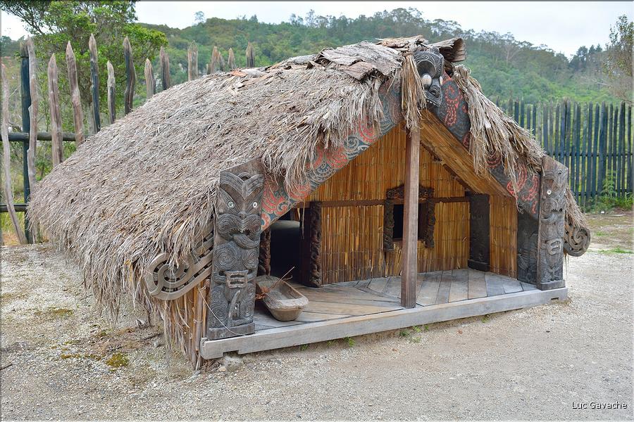 Habitat traditionnel Maoris à Te Puia. (1)