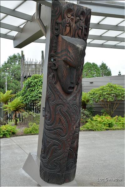Totems maoris à Te Puia. (3)