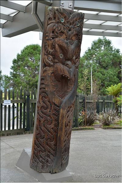 Totems maoris à Te Puia. (4)