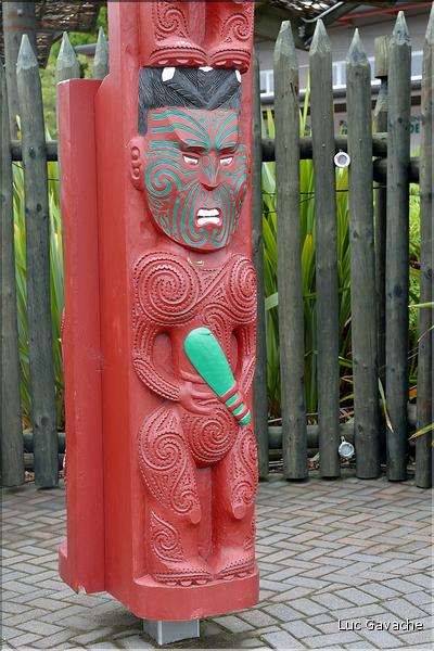 La sculpture est un des aspects les plus importants de la culture Maori (Te Puia). (6)