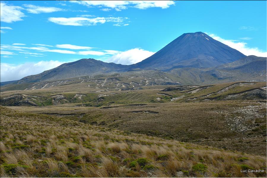 En chemin vers les Tama Lakes, situés au pied du Tongariro.