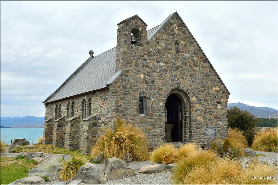 L'église du bon berger au lac Tekapo.