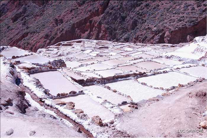92 Les Salines de Maras, qui étaient exploitées avant même l'arrivé des Inca, compte près de 4.000 bassins (24)