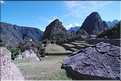 105 Vue du site à partir de l'Intiwatan, ou calendrier solaire, Machu Picchu (1)