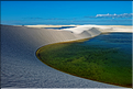 Les Lençois Maranhenses. s'étendent, dans une sucession de dunes et de petits lacs, le long du littoral sur près de 80 km. (56)