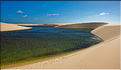 Les Lençois Maranhenses. s'étendent, dans une sucession de dunes et de petits lacs, le long du littoral sur près de 80 km. (68)