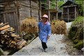 Aujourd'hui, décorticage du riz au village de Xiaohuang. (3)