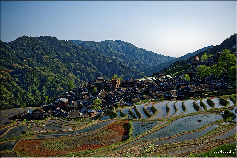 Le village de Jiache au cur des rizières de Jiabang. (1)