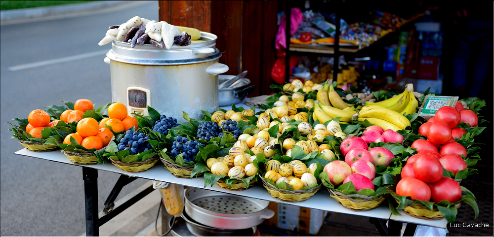 Le marché aux fruits de Lengdun. (1)