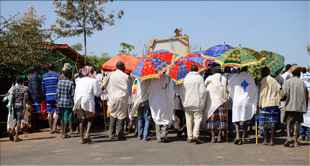 Retour des tabots dans les églises de Yabelo le lendemain du Timkat. (2)