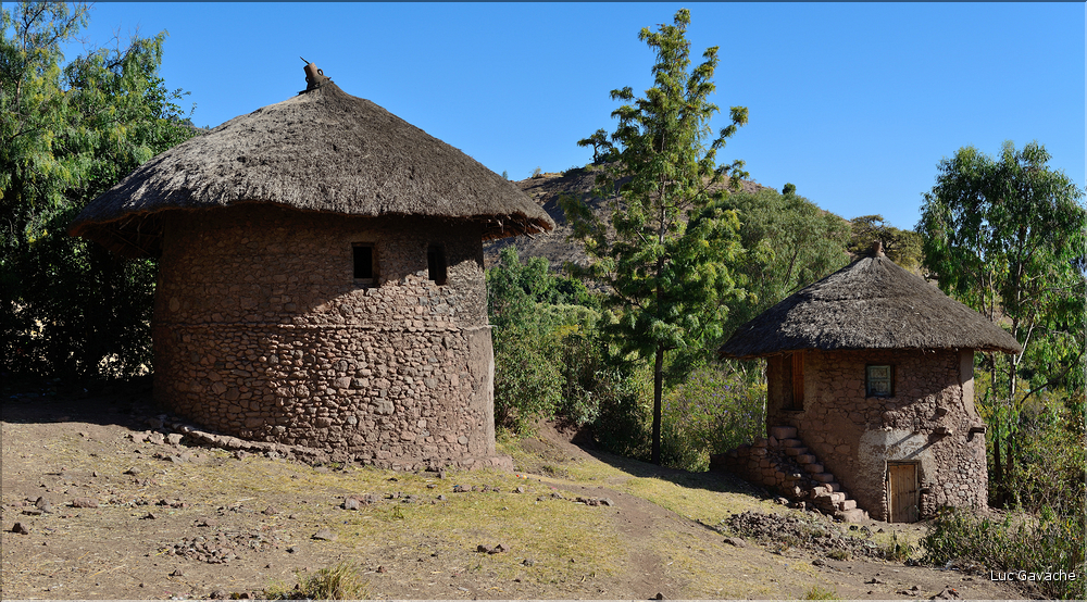 Maisons traditionnelles à Lalibela.  (11)