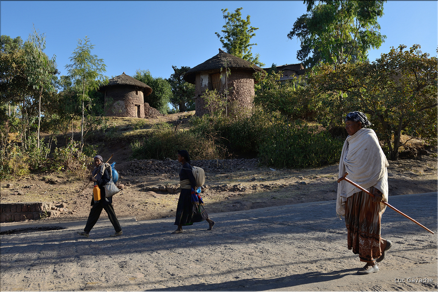 Maisons traditionnelles à Lalibela.  (17)
